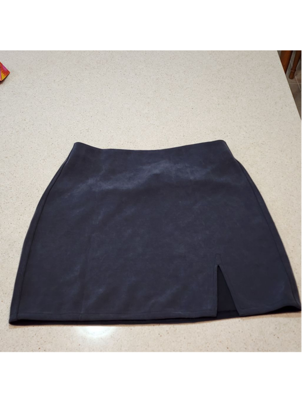 Lululemon Softstreme High Rise Mini Skirt Size S Black Gray Side Slit LW8AMAS